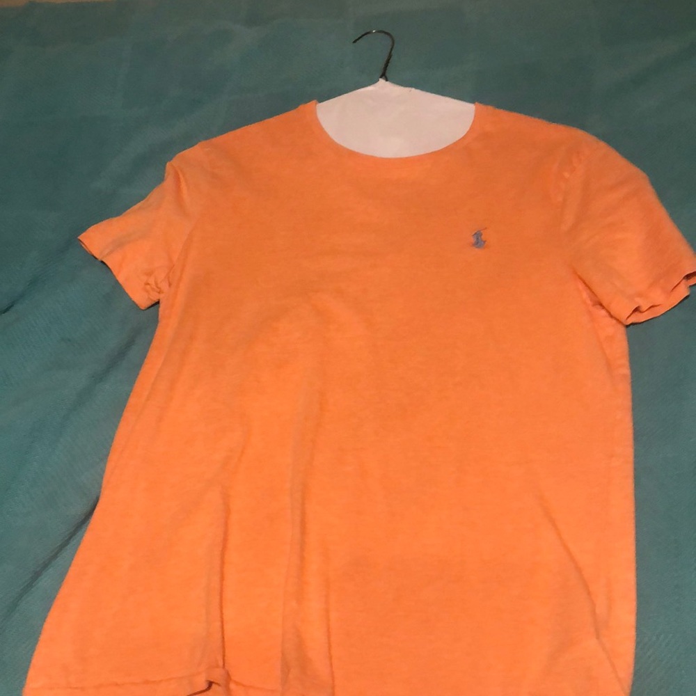 orange polo ralph lauren t shirt